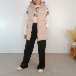 Chaleco acolchado largo...