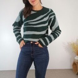 Jersey animal print verde...