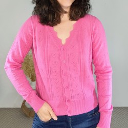 Chaqueta de punto calada...