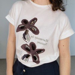 Camiseta blanca manga corta...