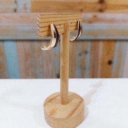 Pendientes dorado y vino...