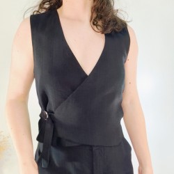 Chalecho negro de mujer Kim