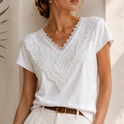 Camiseta manga corta blanca...
