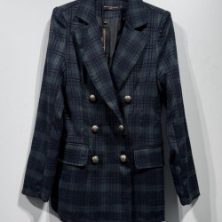Blazer cuadro tartan