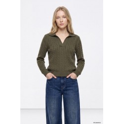 Jersey de ochos verde caqui...