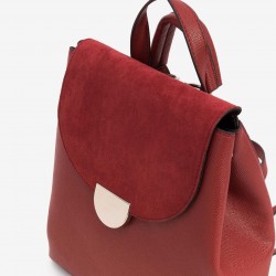 Bolso mochila color rojo