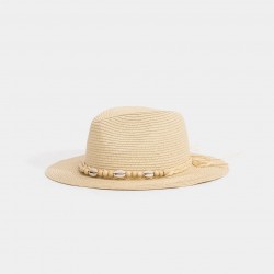 Sombrero paja detalle conchas Tiffosi