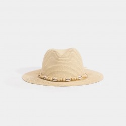 Sombrero paja detalle conchas Tiffosi